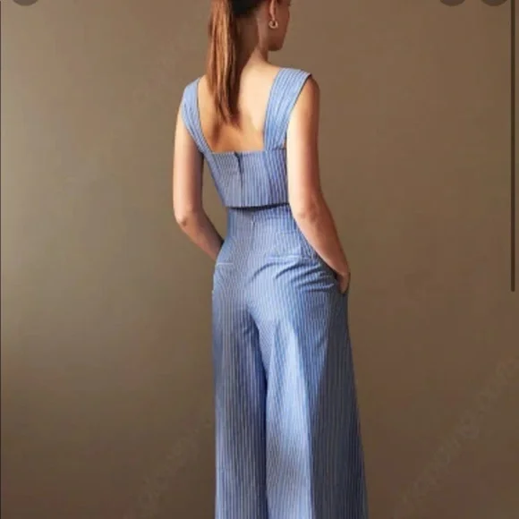 Babaton 1-01 Ida Cotton striped Crop top - Picture 3 of 8